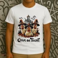 Tonight We Fly Halloween Chicken Fall Farm Animals T-Shirt thumb 3