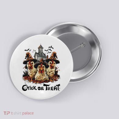 Tonight We Fly Halloween Chicken Fall Farm Animals Button