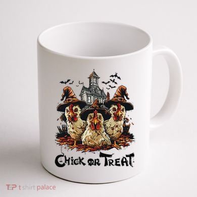 Tonight We Fly Halloween Chicken Fall Farm Animals Coffee Mug back