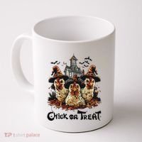 Tonight We Fly Halloween Chicken Fall Farm Animals Coffee Mug thumb 0