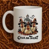 Tonight We Fly Halloween Chicken Fall Farm Animals Coffee Mug thumb 2