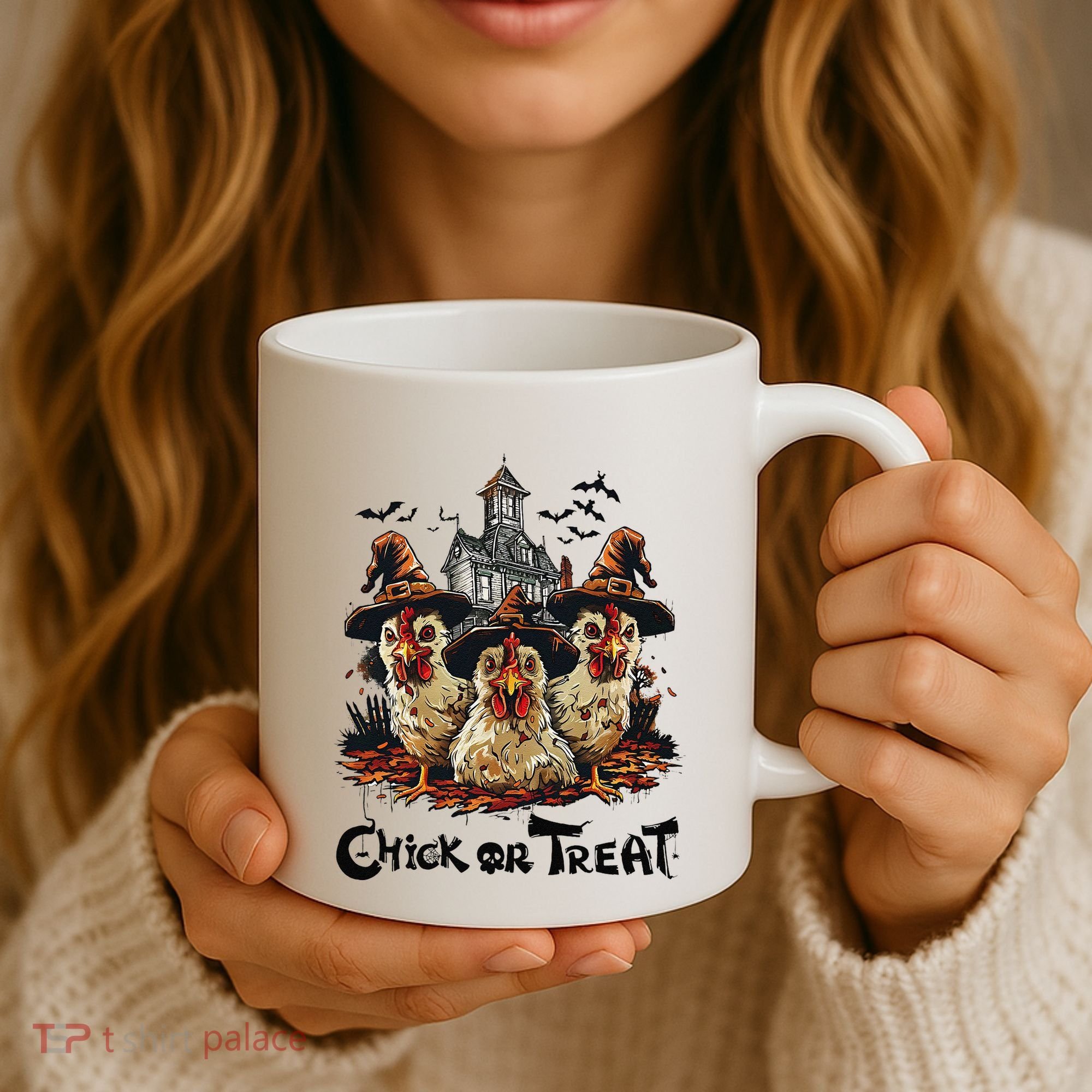 Tonight We Fly Halloween Chicken Fall Farm Animals Coffee Mug