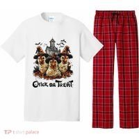 Tonight We Fly Halloween Chicken Fall Farm Animals Pajama Set thumb 0