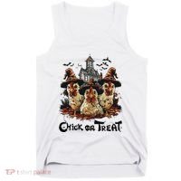 Tonight We Fly Halloween Chicken Fall Farm Animals Tank Top thumb 0
