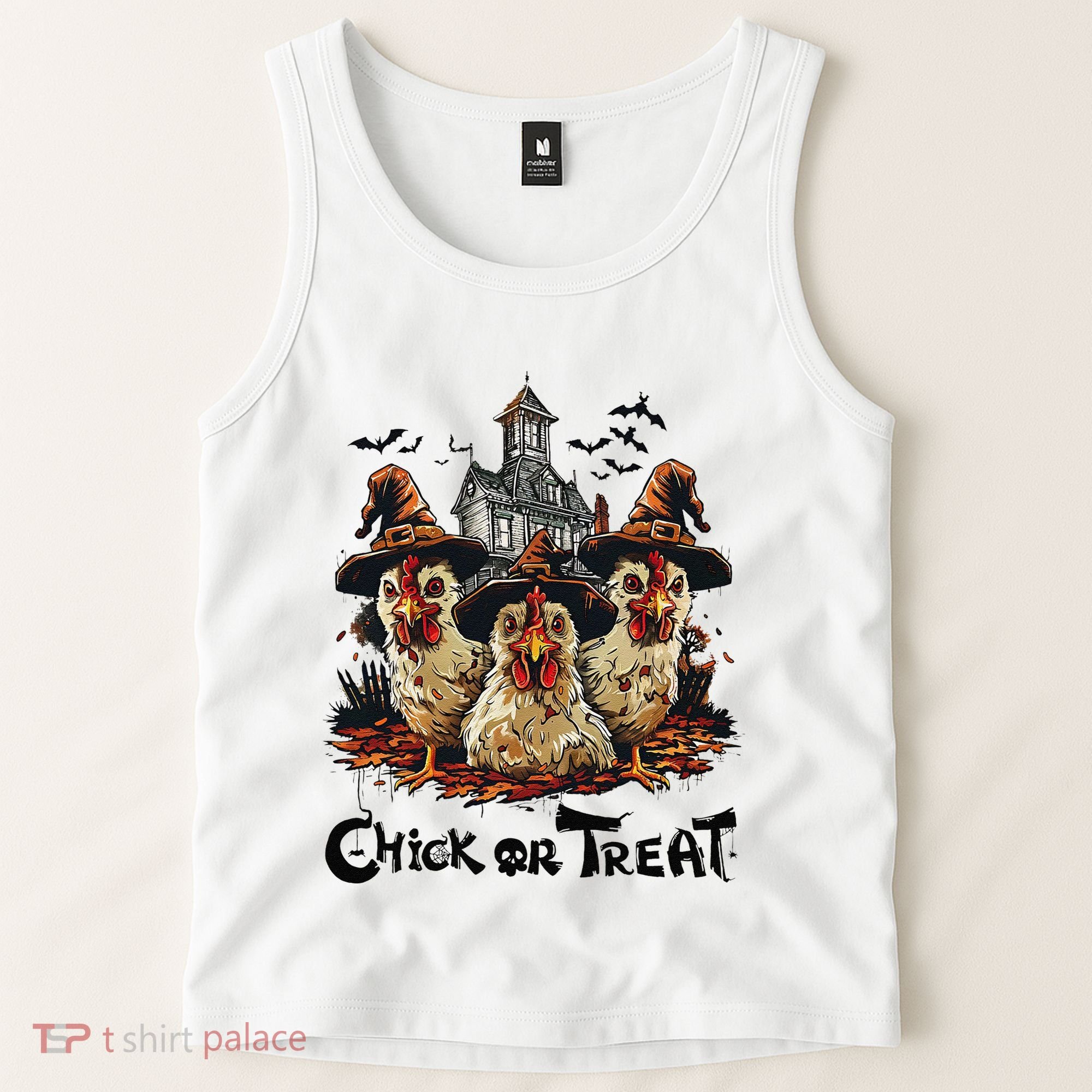 Tonight We Fly Halloween Chicken Fall Farm Animals Tank Top