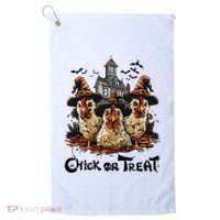 Tonight We Fly Halloween Chicken Fall Farm Animals Golf Towel thumb 0