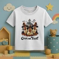 Tonight We Fly Halloween Chicken Fall Farm Animals Toddler T-Shirt thumb 3