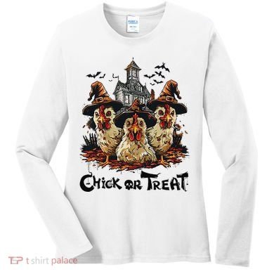 Tonight We Fly Halloween Chicken Fall Farm Animals Women's Long Sleeve Shirt