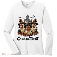 Tonight We Fly Halloween Chicken Fall Farm Animals Women's Long Sleeve Shirt thumb 0
