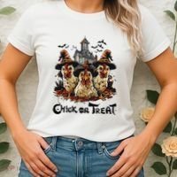 Tonight We Fly Halloween Chicken Fall Farm Animals Women's T-Shirt thumb 2