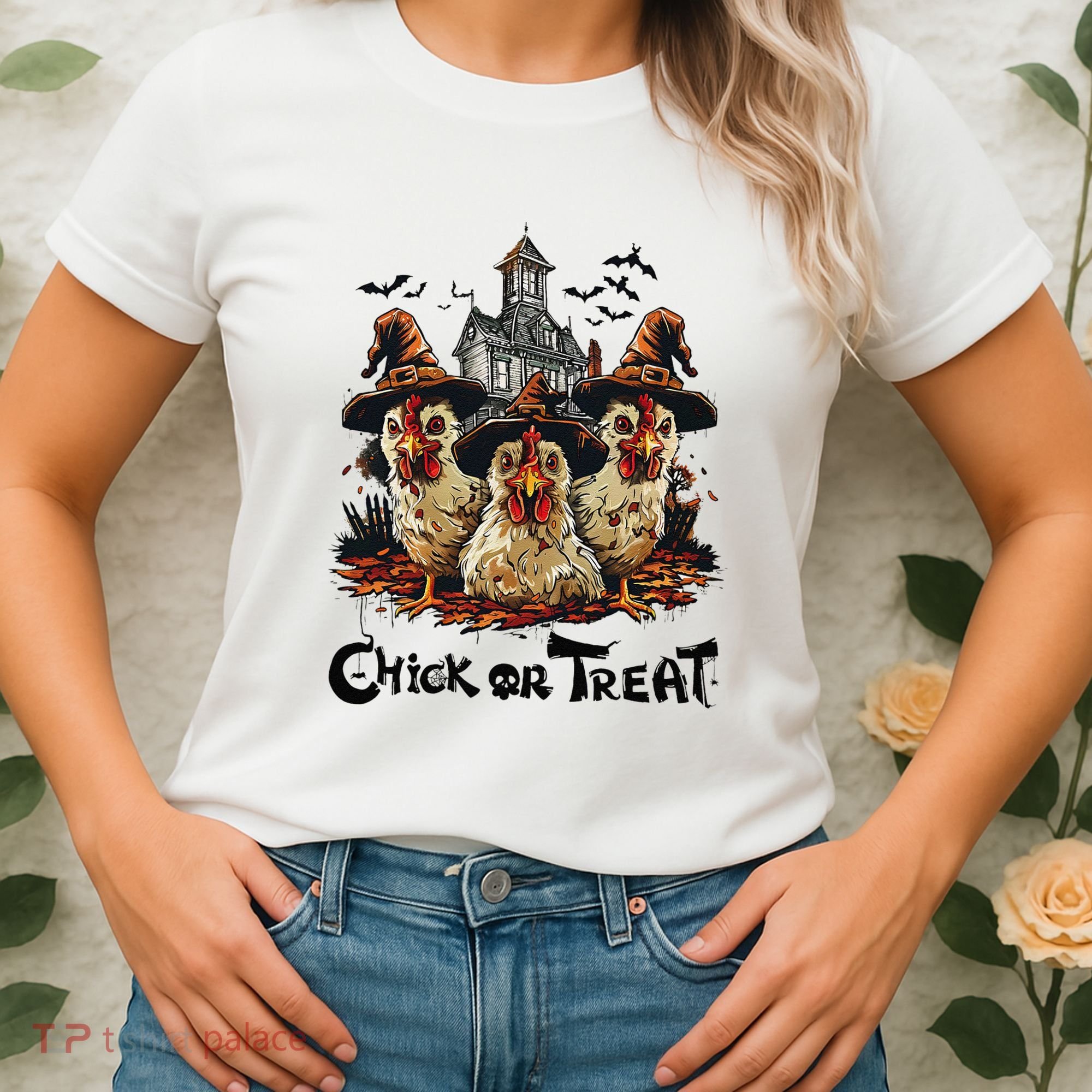 Tonight We Fly Halloween Chicken Fall Farm Animals Women's T-Shirt