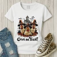 Tonight We Fly Halloween Chicken Fall Farm Animals Women's T-Shirt thumb 3