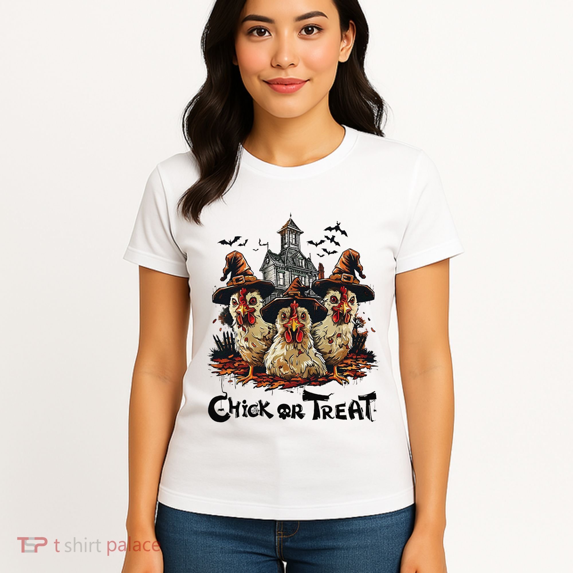 Tonight We Fly Halloween Chicken Fall Farm Animals Women's T-Shirt