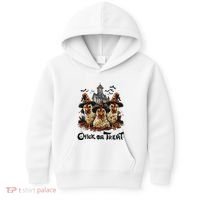 Tonight We Fly Halloween Chicken Fall Farm Animals Kids Hoodie thumb 0