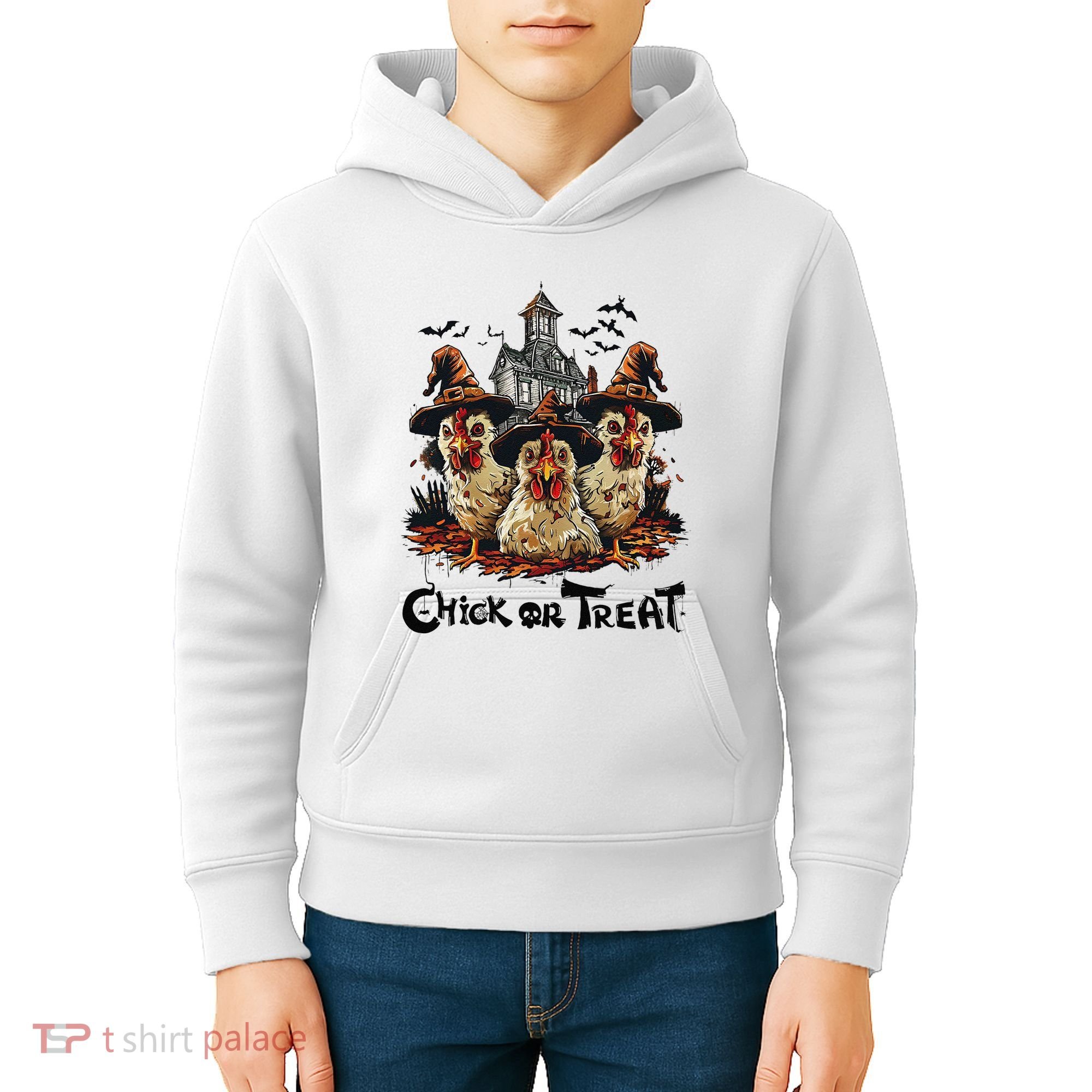 Tonight We Fly Halloween Chicken Fall Farm Animals Kids Hoodie