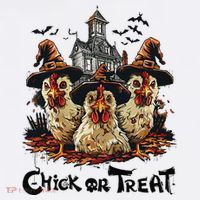 Tonight We Fly Halloween Chicken Fall Farm Animals Kids T-Shirt thumb 4