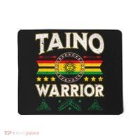 Taino Warrior Flag Native American Arawak Boriken Borinquen Mousepad thumb 0
