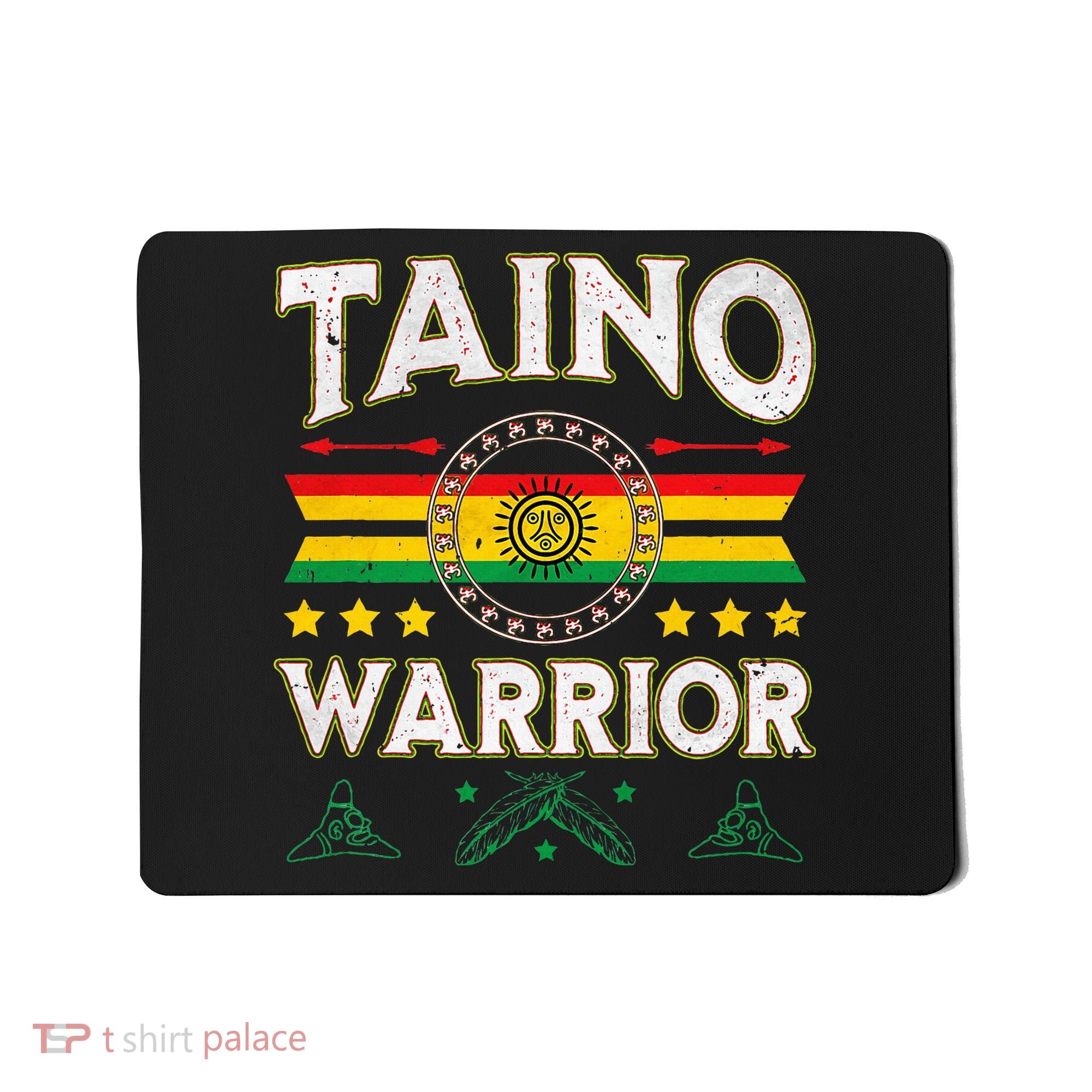 Taino Warrior Flag Native American Arawak Boriken Borinquen Mousepad