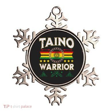 Taino Warrior Flag Native American Arawak Boriken Borinquen Ornament