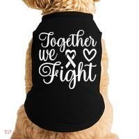 Together We Fight Breast Cancer Awareness Doggie Tank thumb 0