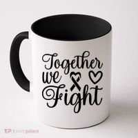 Together We Fight Breast Cancer Awareness Coffee Mug thumb 0