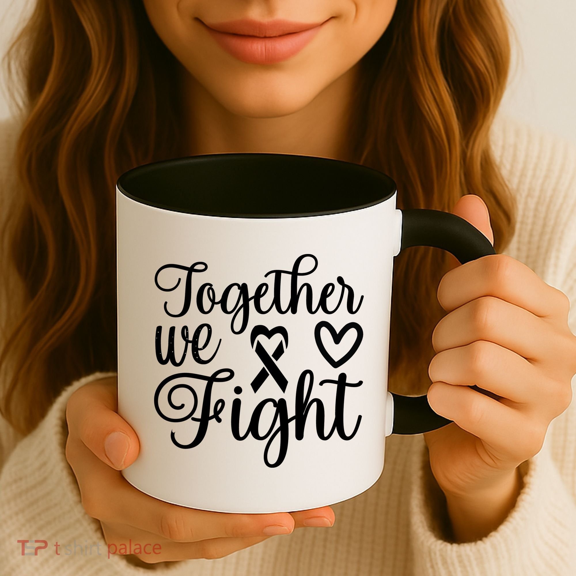 Together We Fight Breast Cancer Awareness Coffee Mug