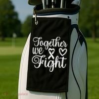 Together We Fight Breast Cancer Awareness Golf Towel thumb 2