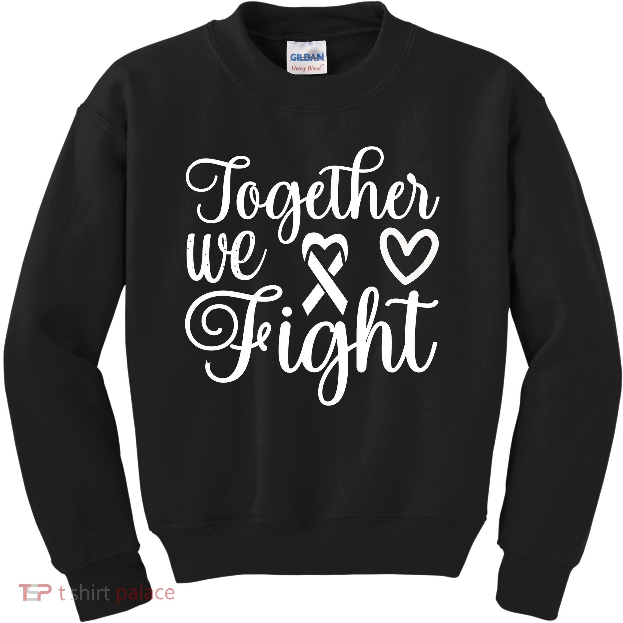 Together We Fight Breast Cancer Awareness Kids Sweatshirt