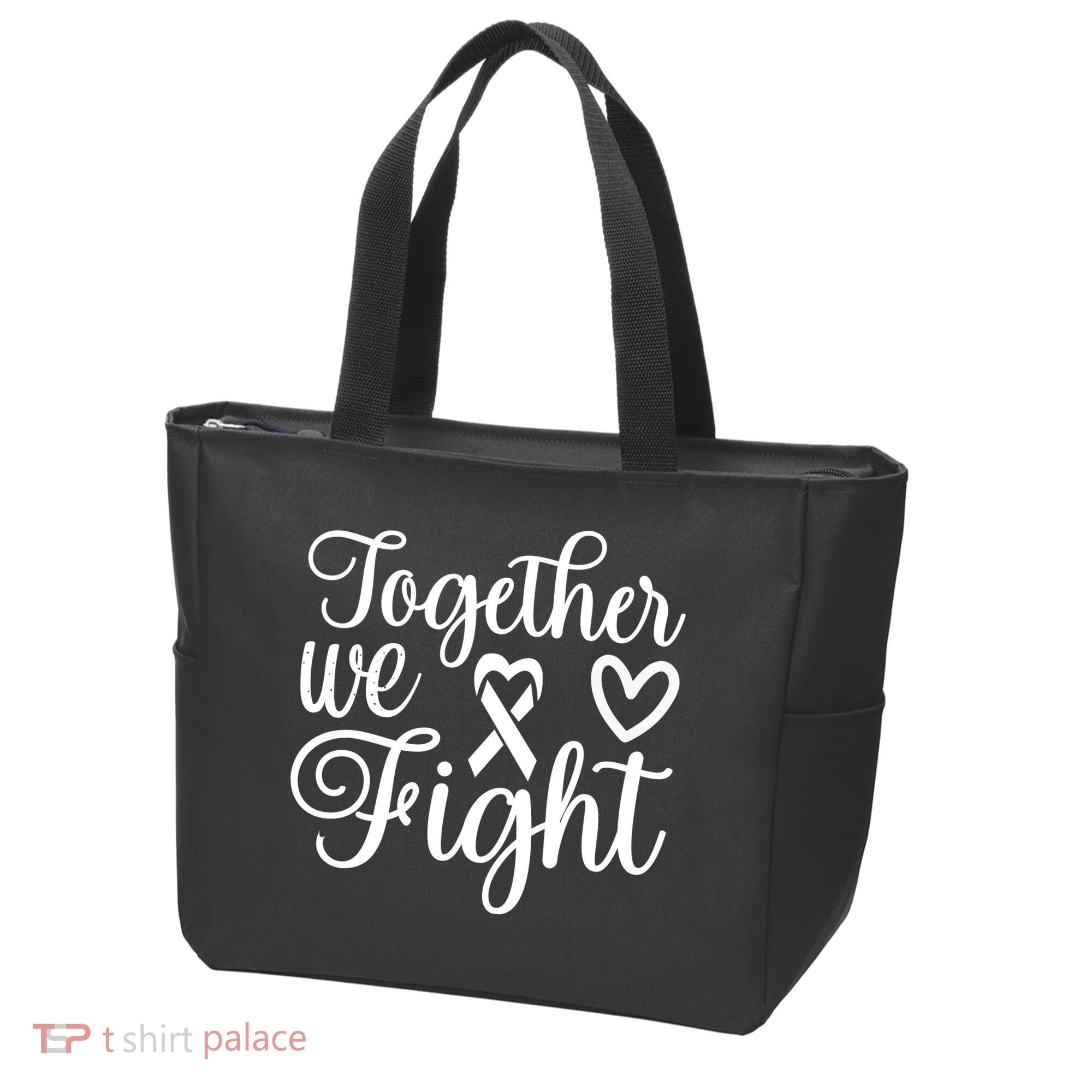 Together We Fight Breast Cancer Awareness Tote Bag