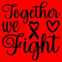 Together We Fight Breast Cancer Awareness Santa Hat thumb 1