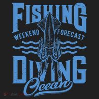 The Weekend Forecast Is Ocean Fishing And Diving Women's Sweatshirt thumb 2