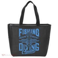 The Weekend Forecast Is Ocean Fishing And Diving Tote Bag thumb 0