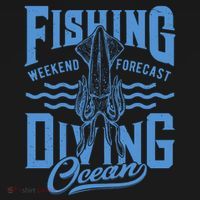 The Weekend Forecast Is Ocean Fishing And Diving Tote Bag thumb 4