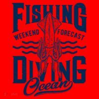 The Weekend Forecast Is Ocean Fishing And Diving Santa Hat thumb 1