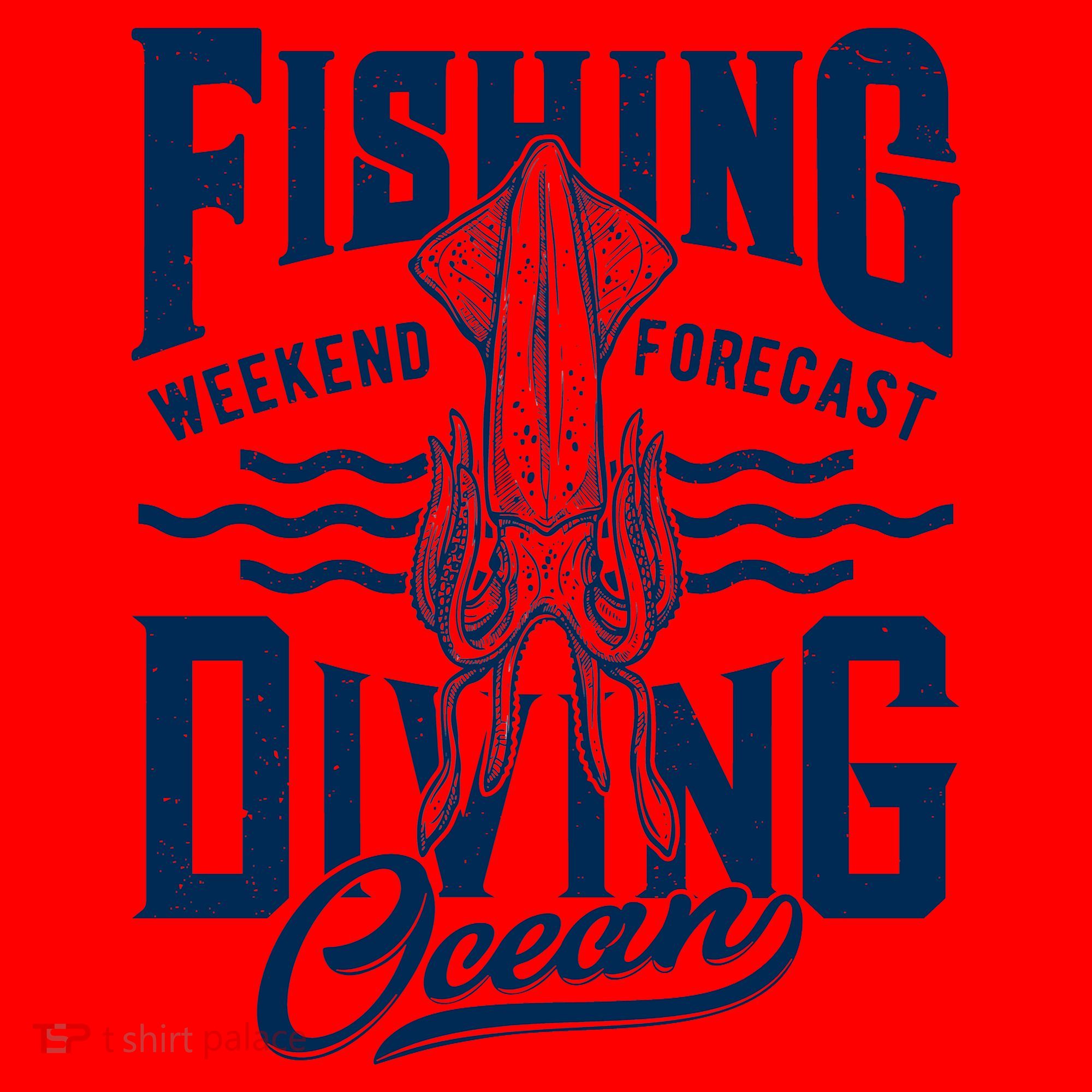 The Weekend Forecast Is Ocean Fishing And Diving Santa Hat