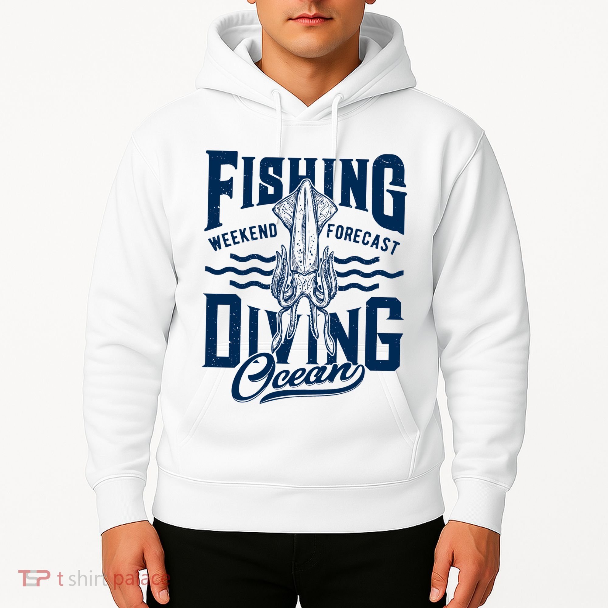 The Weekend Forecast Is Ocean Fishing And Diving Hoodie