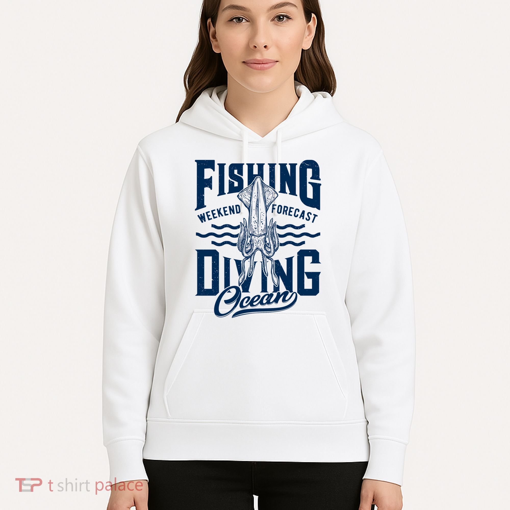 The Weekend Forecast Is Ocean Fishing And Diving Hoodie