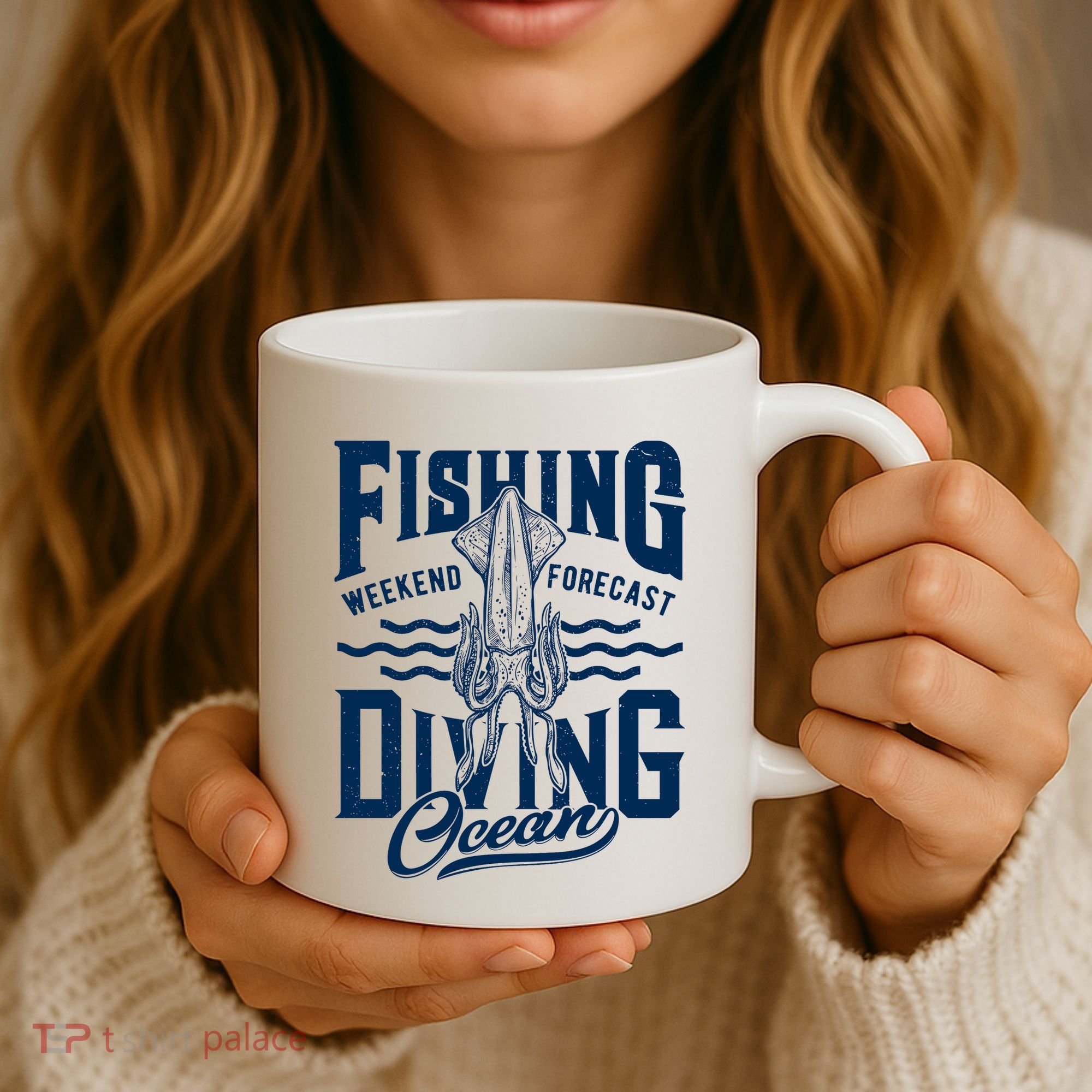 The Weekend Forecast Is Ocean Fishing And Diving Coffee Mug