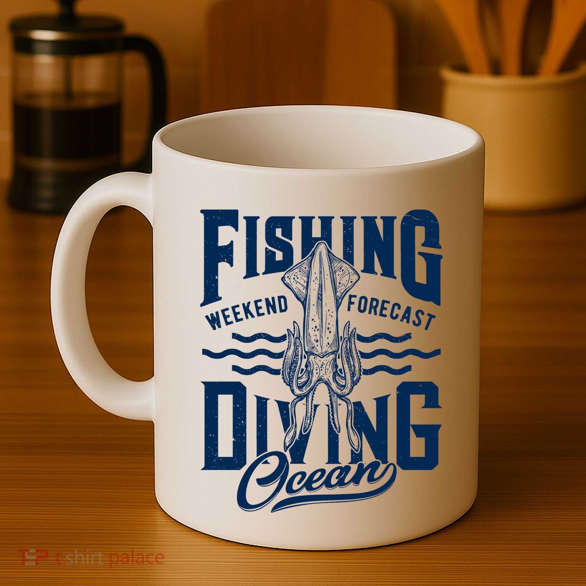 The Weekend Forecast Is Ocean Fishing And Diving Coffee Mug