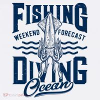 The Weekend Forecast Is Ocean Fishing And Diving Mousepad thumb 1