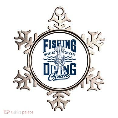 The Weekend Forecast Is Ocean Fishing And Diving Ornament