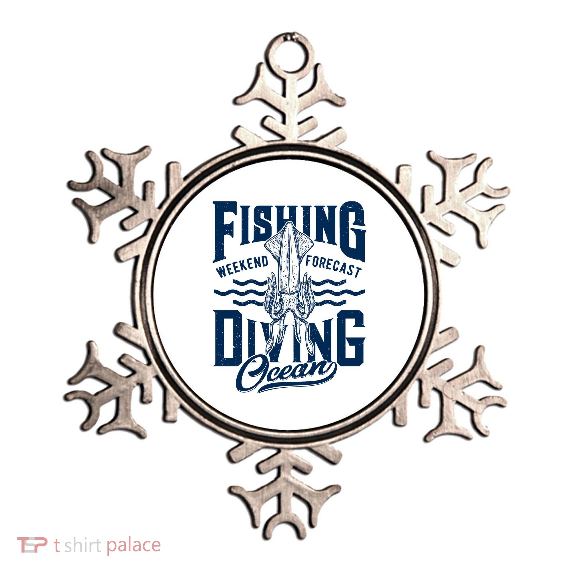 The Weekend Forecast Is Ocean Fishing And Diving Ornament