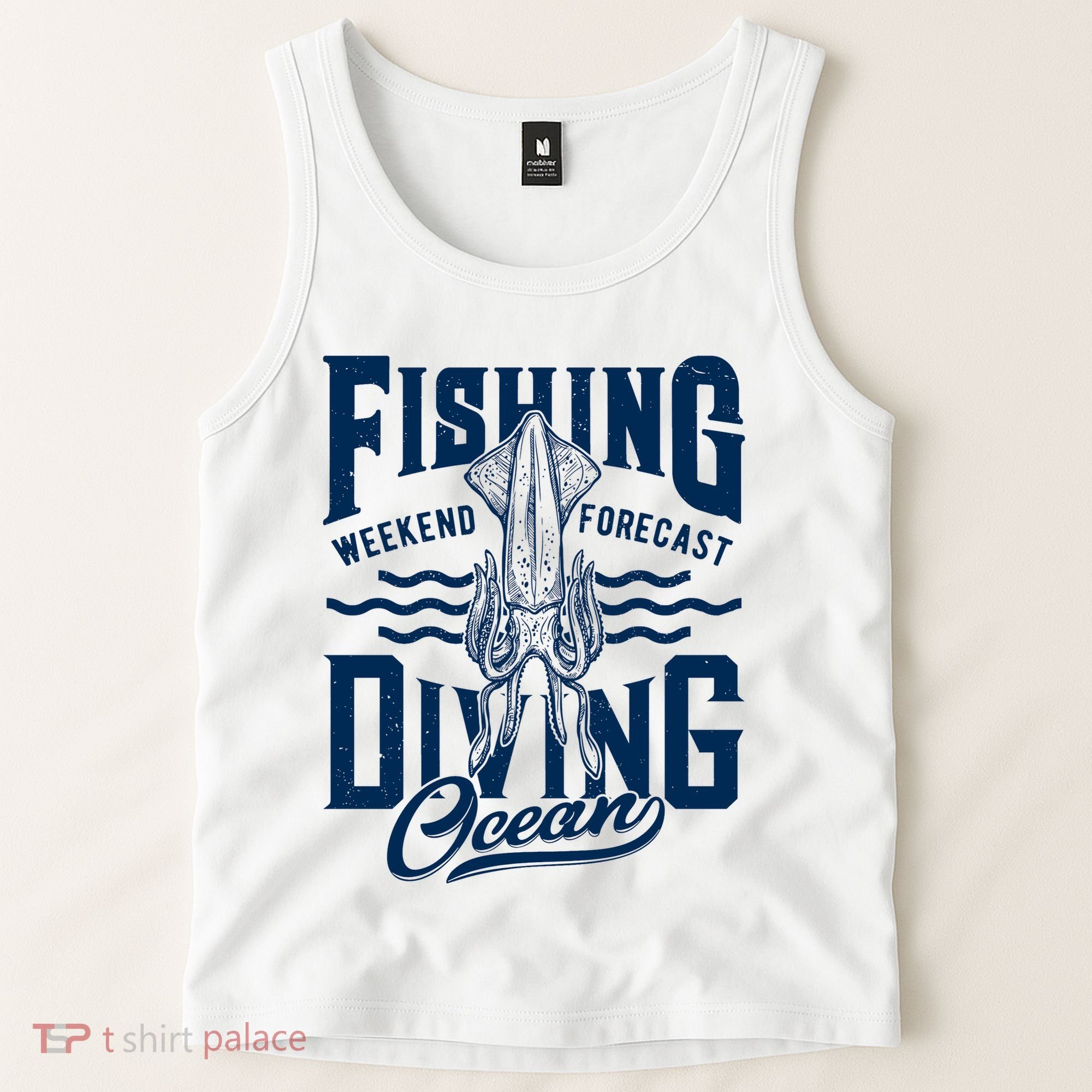 The Weekend Forecast Is Ocean Fishing And Diving Tank Top