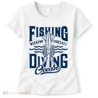 The Weekend Forecast Is Ocean Fishing And Diving Women's T-Shirt thumb 0