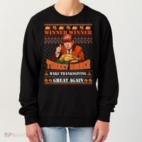Trump Winner Funny Winner Turkey Dinner Thanksgiving Ugly Women's Sweatshirt thumb 0