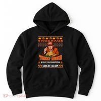 Trump Winner Funny Winner Turkey Dinner Thanksgiving Ugly Hoodie thumb 0