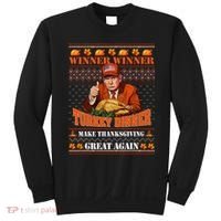 Trump Winner Funny Winner Turkey Dinner Thanksgiving Ugly Sweatshirt thumb 0