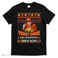 Trump Winner Funny Winner Turkey Dinner Thanksgiving Ugly T-Shirt thumb 0