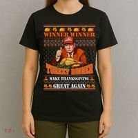 Trump Winner Funny Winner Turkey Dinner Thanksgiving Ugly T-Shirt thumb 4