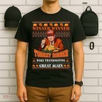 Trump Winner Funny Winner Turkey Dinner Thanksgiving Ugly T-Shirt thumb 6